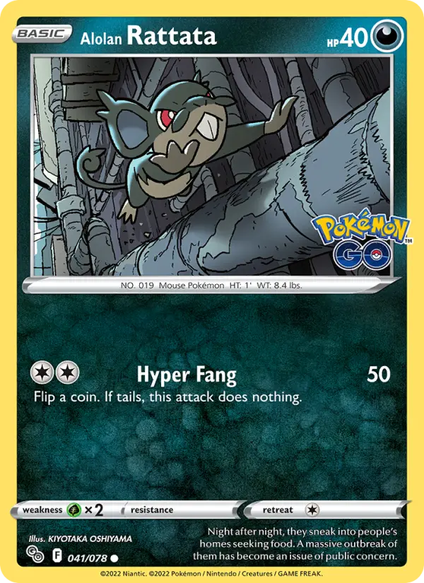 Alolan Rattata 41 Pokémon GO Pokesingles