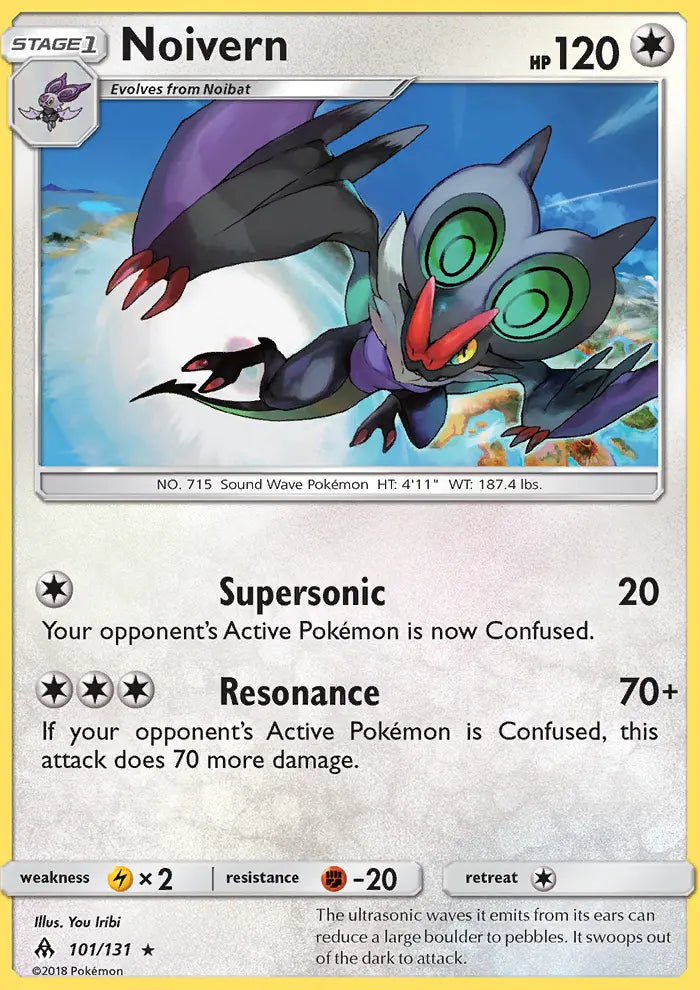 Noivern 101 Forbidden Light Pokesingles