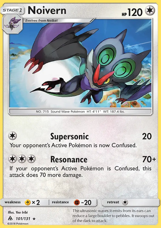 Noivern 101 Forbidden Light Pokesingles