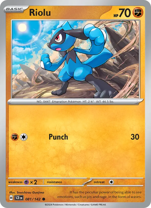Riolu 81 Stellar Crown Pokesingles