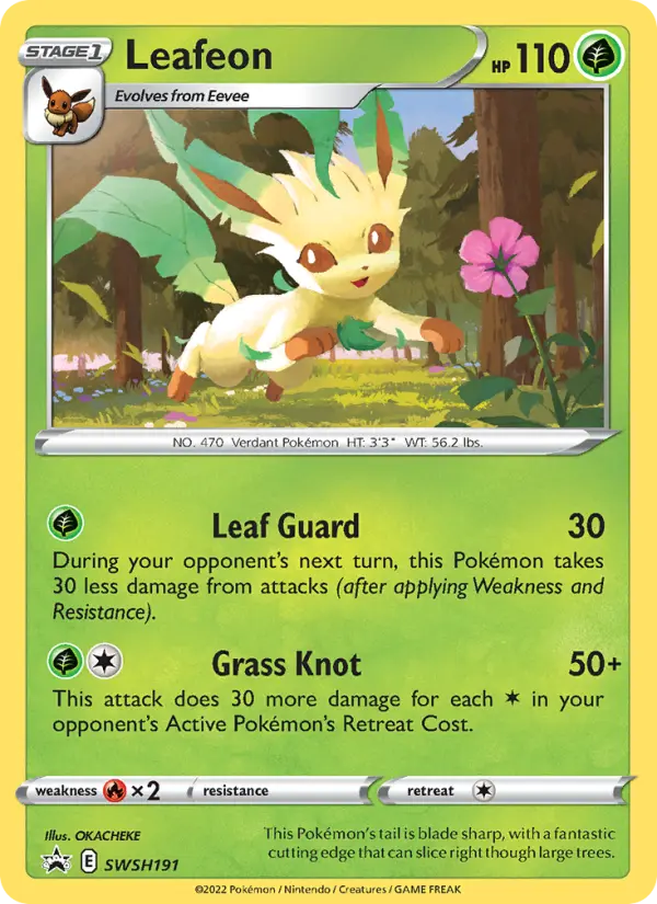 Leafeon SWSH191 SWSH Black Star Promos Pokesingles
