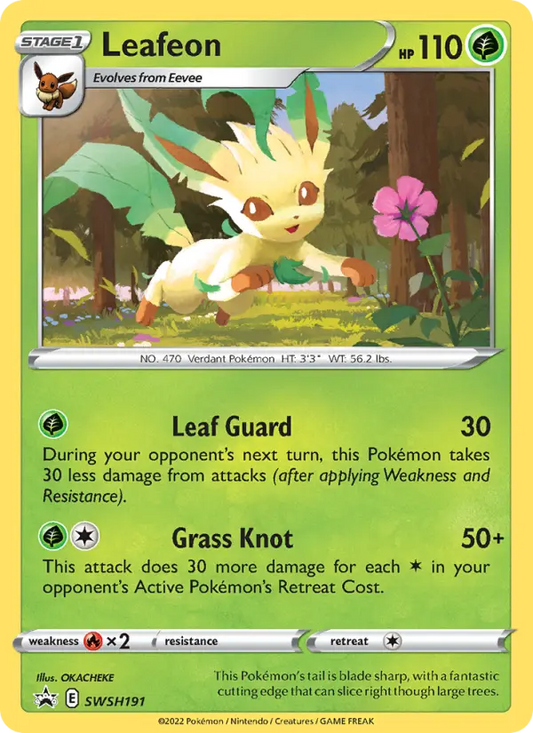 Leafeon SWSH191 SWSH Black Star Promos Pokesingles