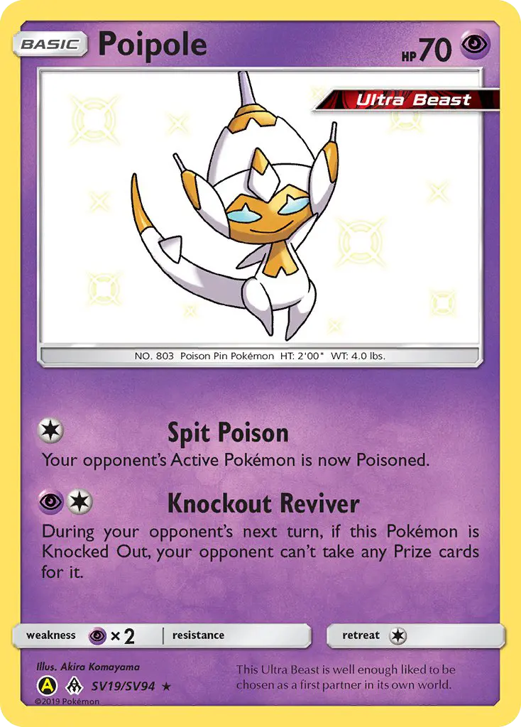 Poipole SV19 Hidden Fates Shiny Vault Pokesingles