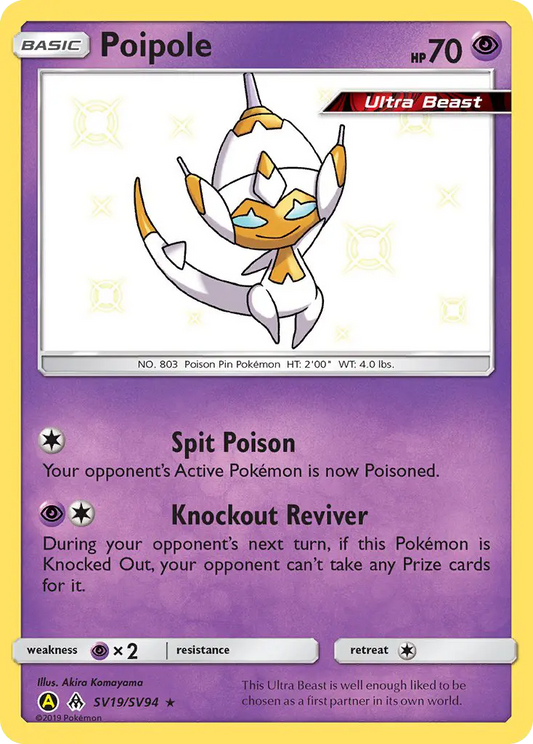 Poipole SV19 Hidden Fates Shiny Vault Pokesingles