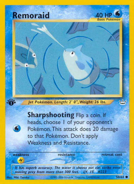 Remoraid 50 Neo Revelation Pokesingles