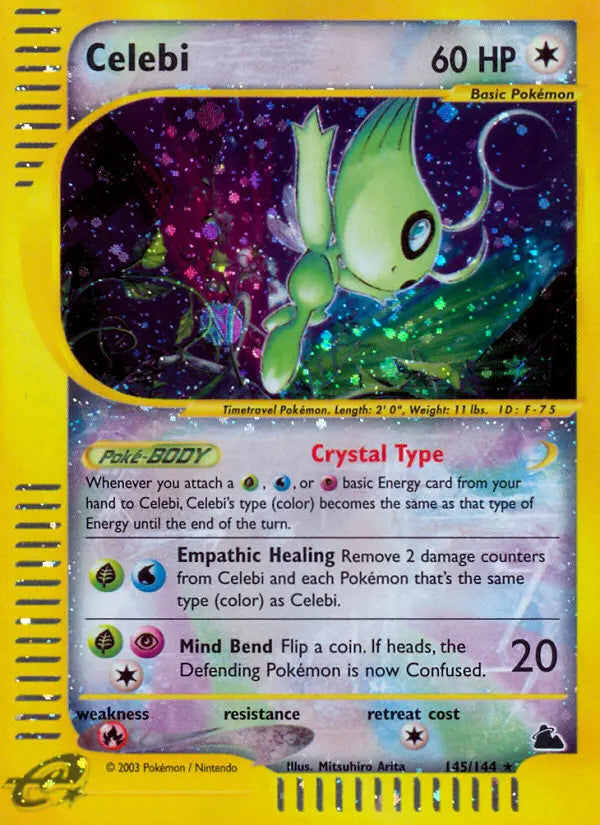 Celebi 145 Skyridge Pokesingles