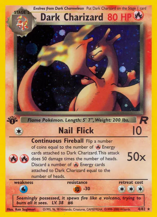 Dark Charizard 4 Team Rocket Pokesingles