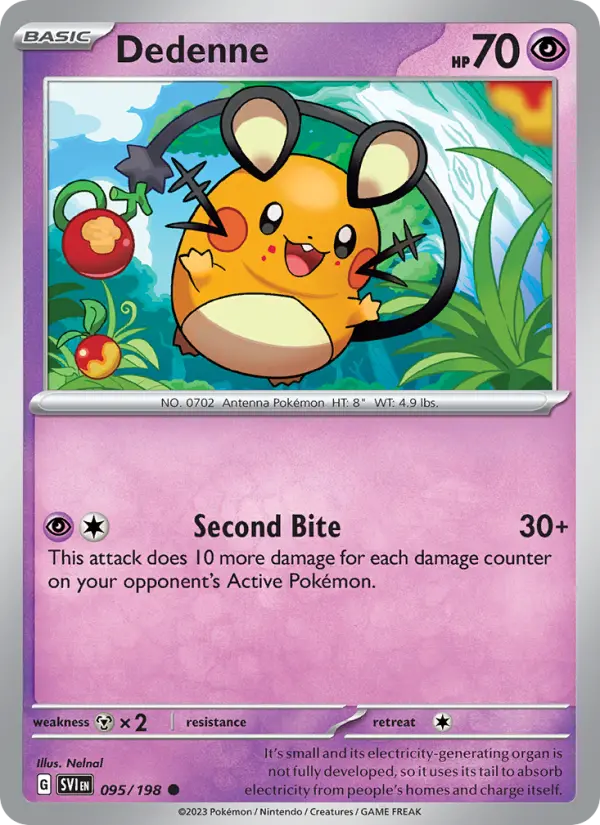 Dedenne 95 Scarlet & Violet Pokesingles
