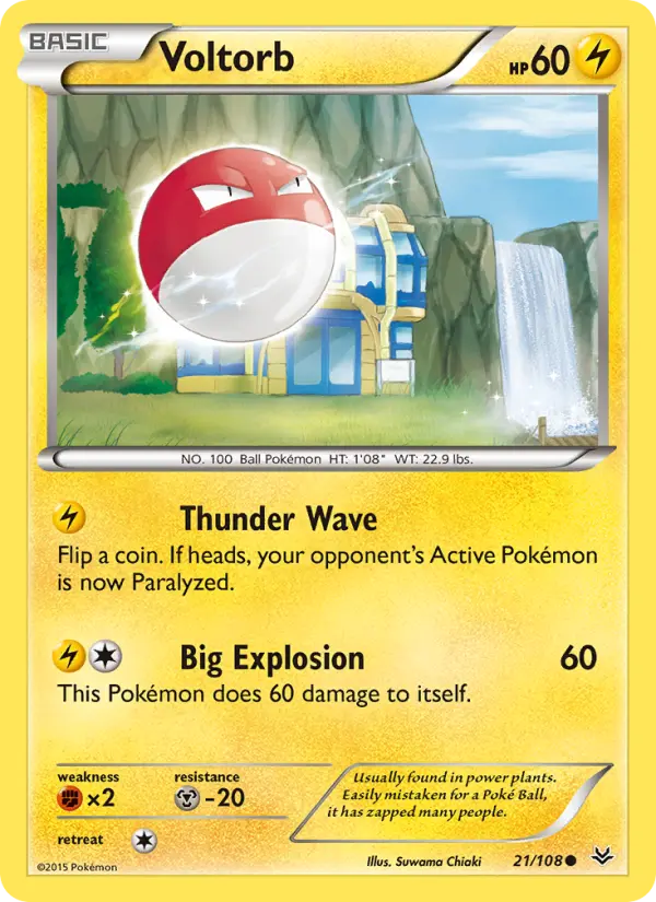 Voltorb 21 Roaring Skies Pokesingles