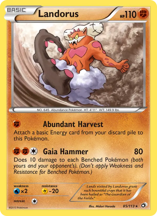 Landorus 85 Legendary Treasures Pokesingles