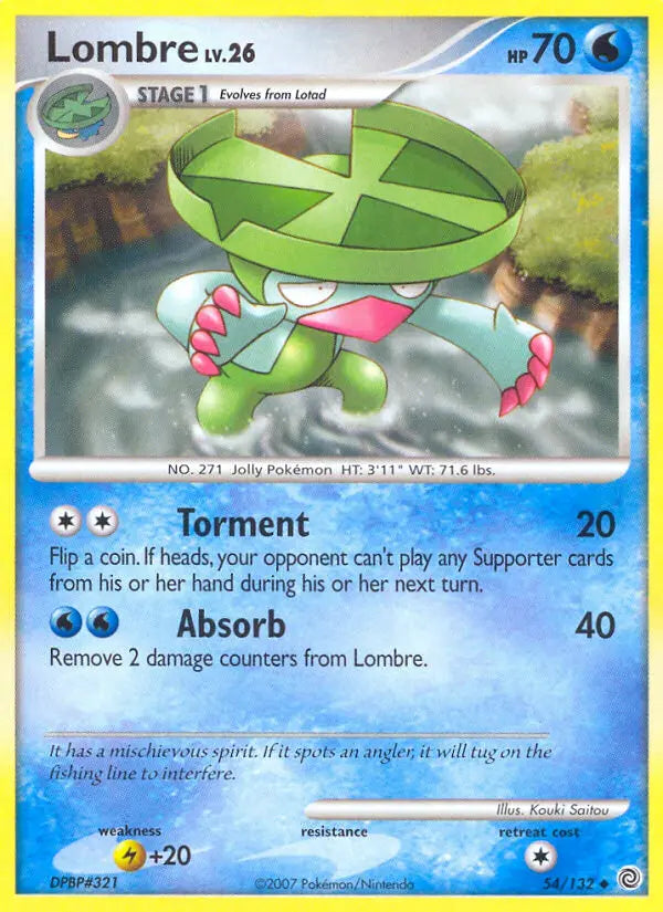 Lombre 54 Secret Wonders Pokesingles