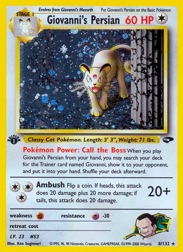 Giovanni's Persian 8 Gym Challenge Pokesingles