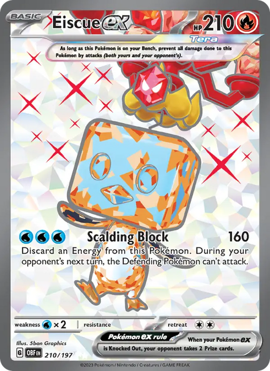 Eiscue ex 210 Obsidian Flames Pokesingles