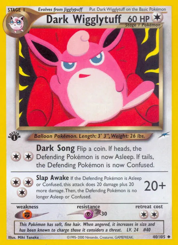 Dark Wigglytuff 40 Neo Destiny Pokesingles