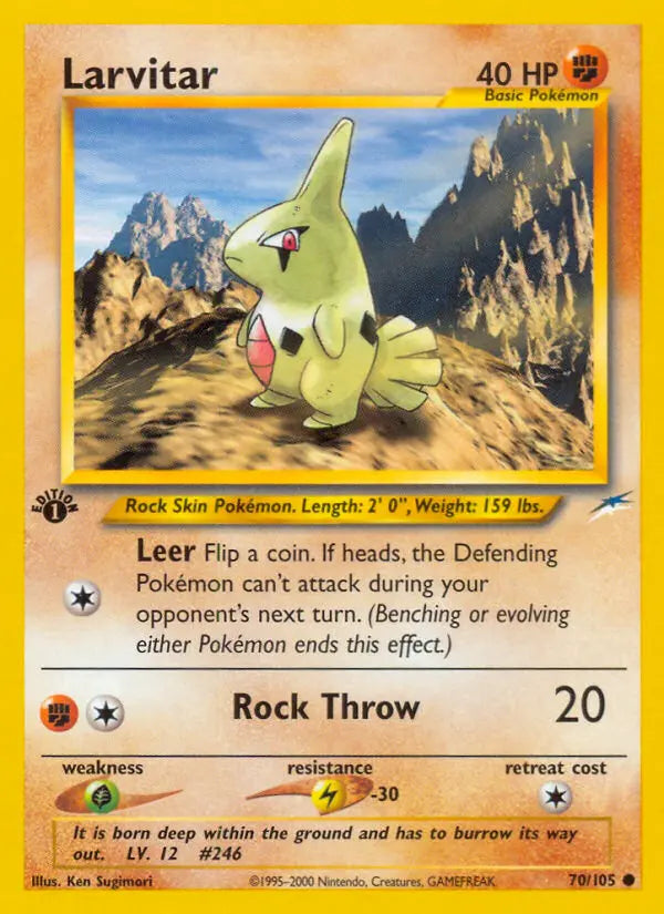 Larvitar 70 Neo Destiny Pokesingles