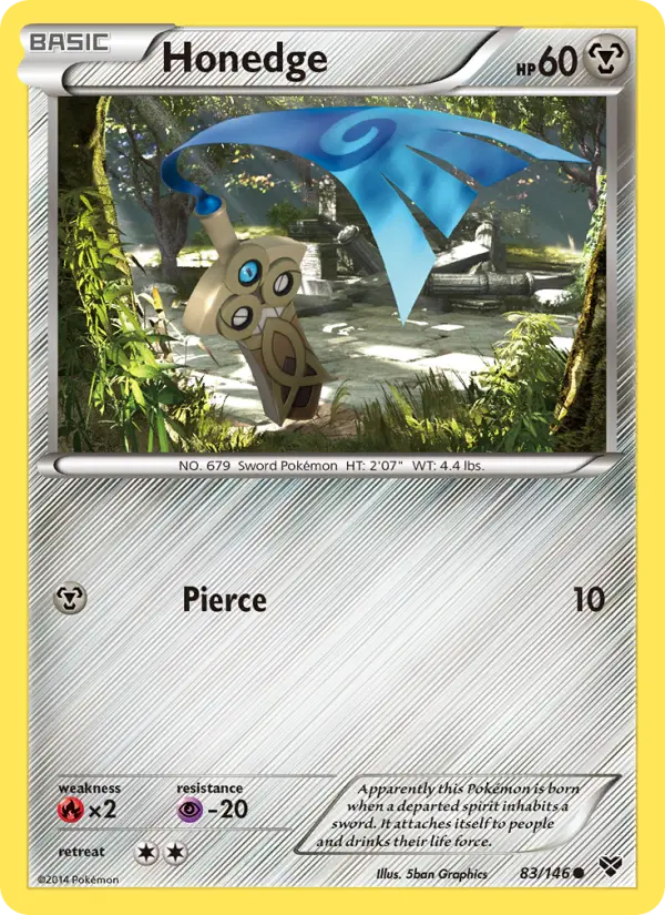 Honedge 83 XY Pokesingles