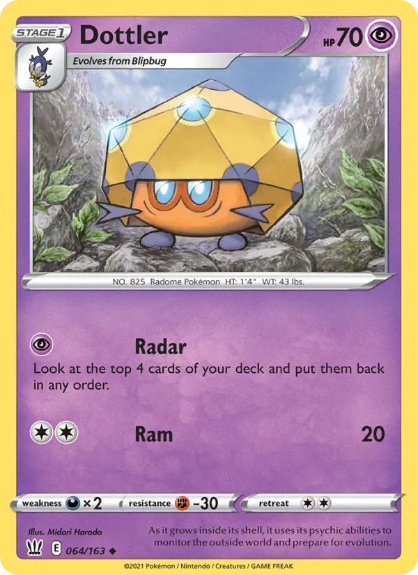Dottler 64 Battle Styles Pokesingles