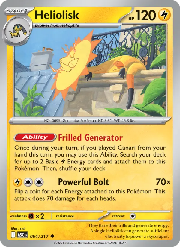 Heliolisk 64 Ascended Heroes Pokesingles