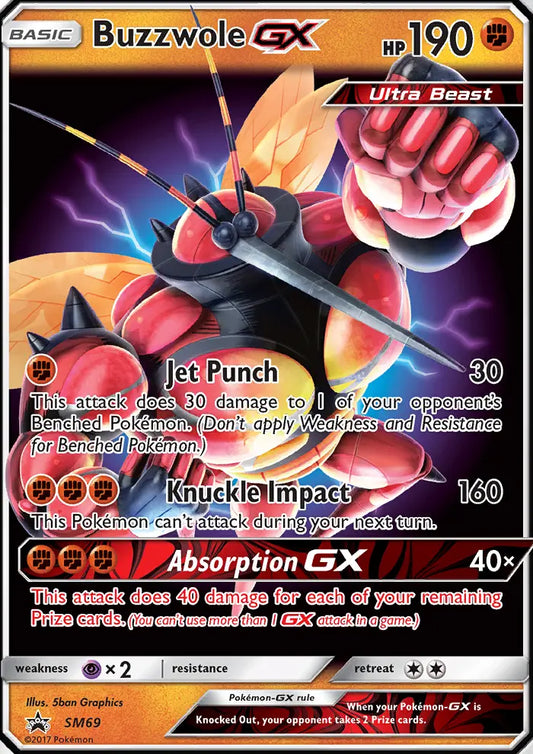 Buzzwole GX SM69 SM Black Star Promos Pokesingles