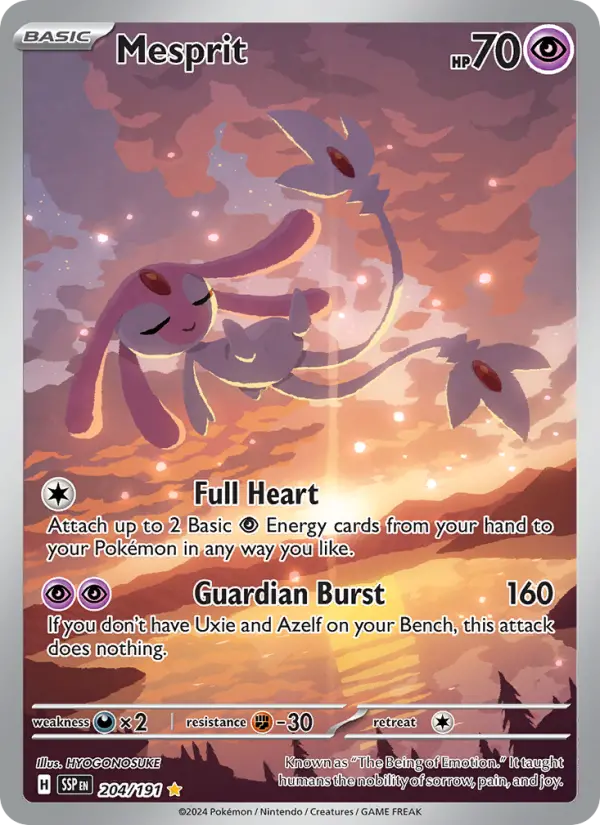 Mesprit 204 Surging Sparks Pokesingles
