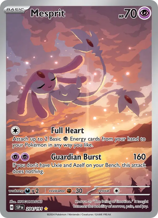 Mesprit 204 Surging Sparks Pokesingles