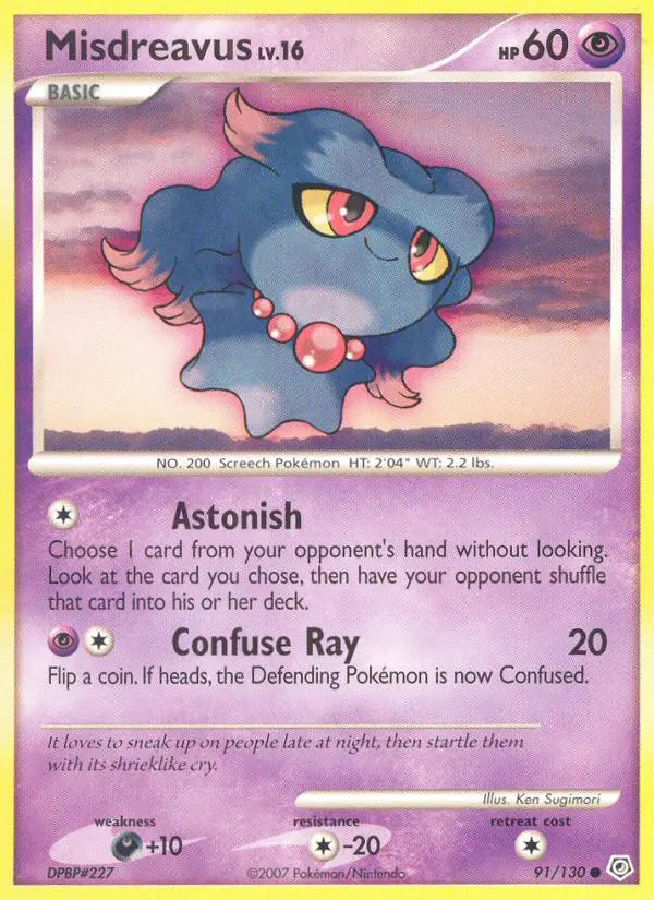 Misdreavus 91 Diamond & Pearl Pokesingles