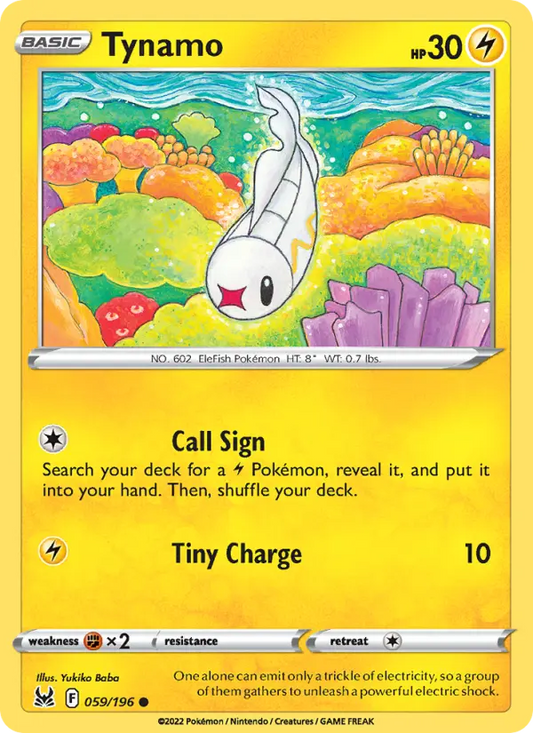 Tynamo 59 Lost Origin Pokesingles