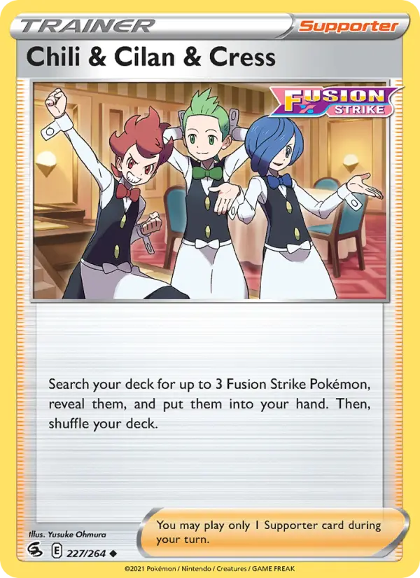 Chili & Cilan & Cress 227 Fusion Strike Pokesingles