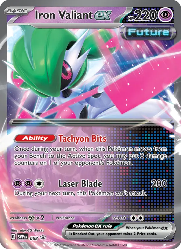 Iron Valiant ex 68 SVP Black Star Promos Pokesingles