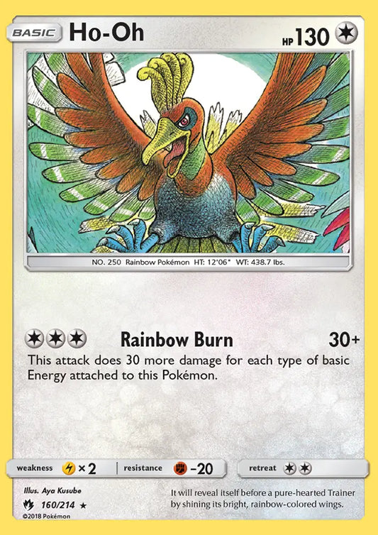 Ho-Oh 160 Lost Thunder Pokesingles