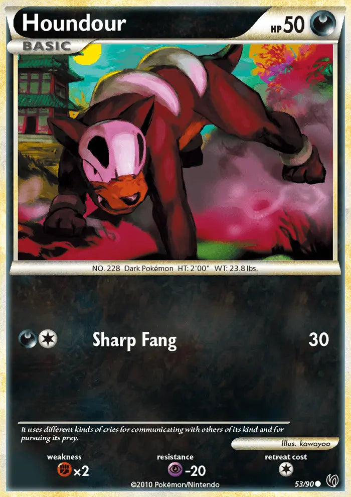 Houndour 53 Undaunted Pokesingles