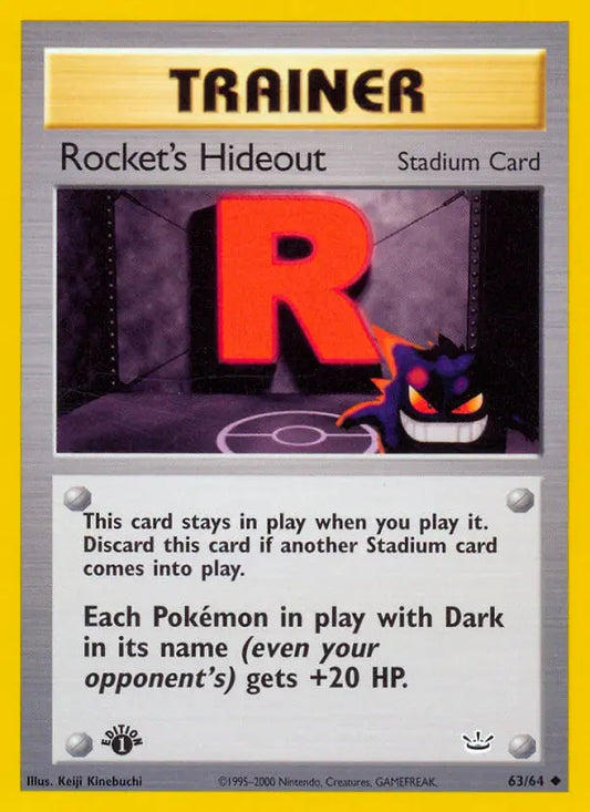 Rocket's Hideout 63 Neo Revelation Pokesingles