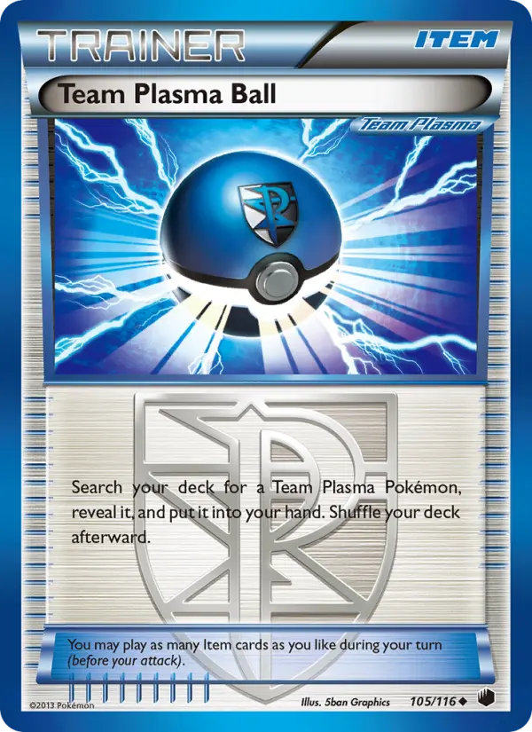 Team Plasma Ball 105 Plasma Freeze Pokesingles