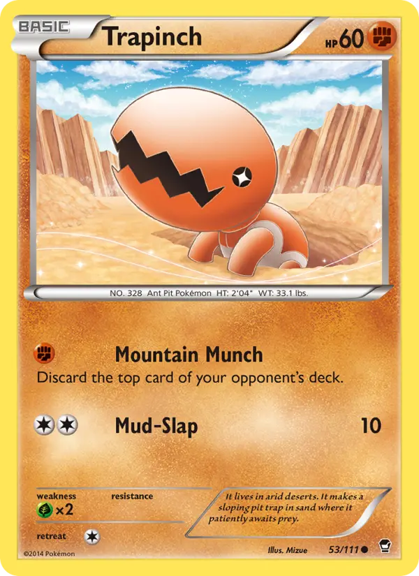 Trapinch 53 Furious Fists Pokesingles