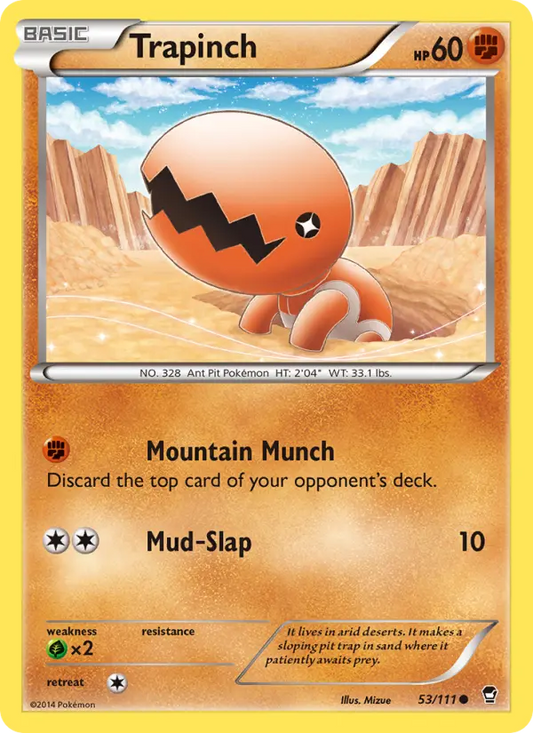 Trapinch 53 Furious Fists Pokesingles