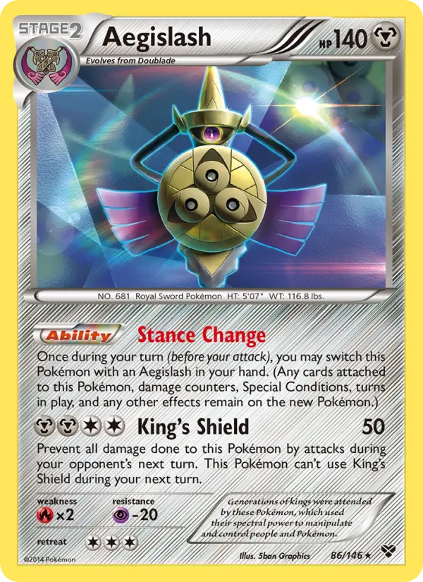 Aegislash 86 XY Pokesingles