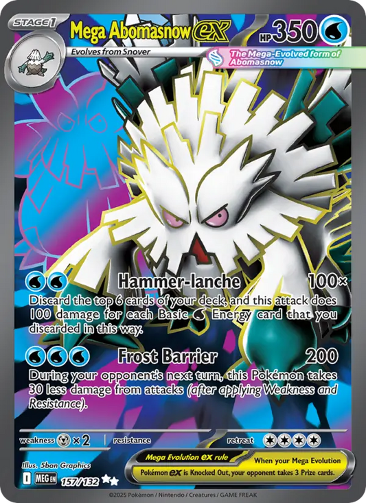 Mega Abomasnow ex 157 Mega Evolution Pokesingles