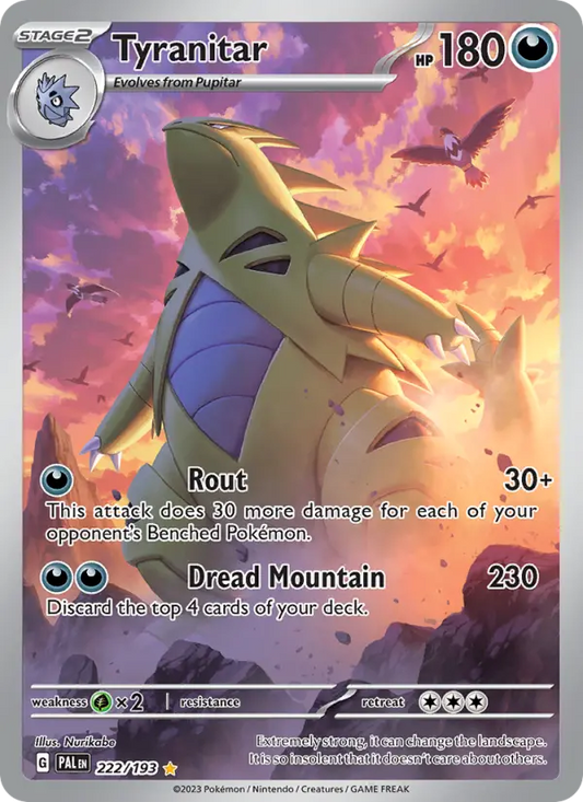 Tyranitar 222 Paldea Evolved Pokesingles
