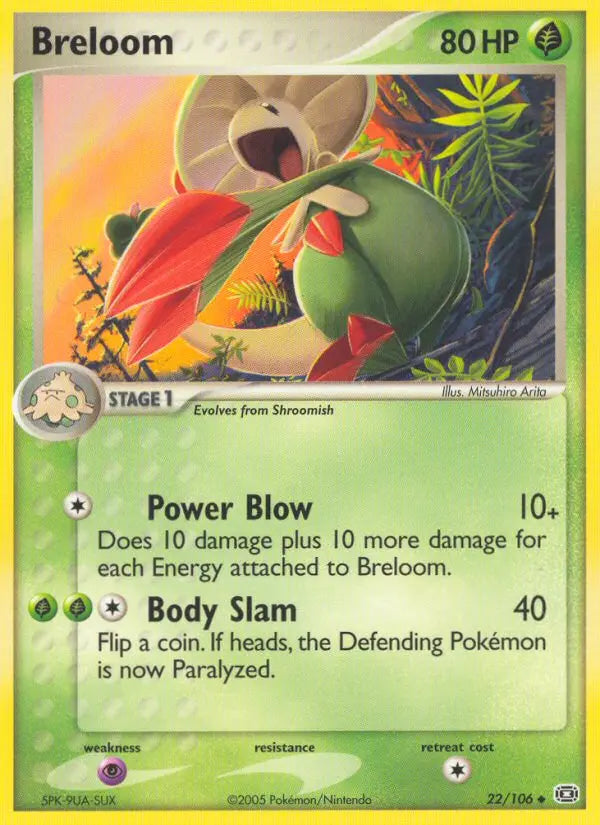 Breloom 22 Emerald Pokesingles