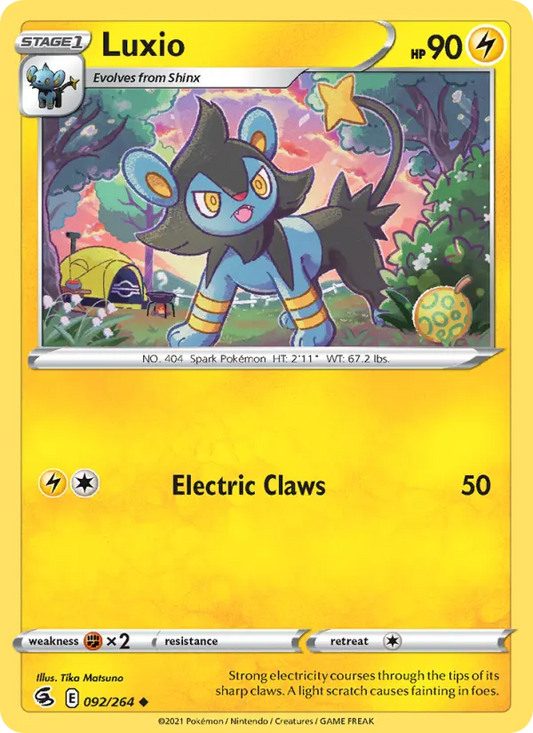 Luxio 92 Fusion Strike Pokesingles