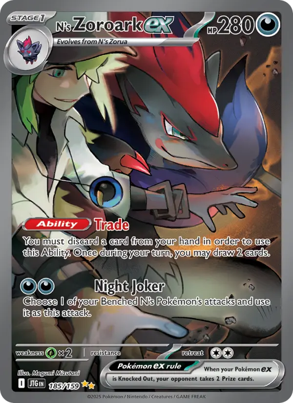 N's Zoroark ex 185 Journey Together Pokesingles