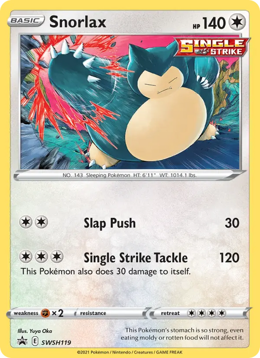 Snorlax SWSH119 SWSH Black Star Promos Pokesingles