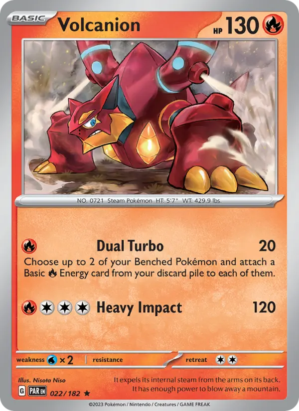 Volcanion 22 Paradox Rift Pokesingles