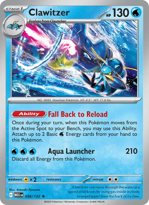 Clawitzer 38 Mega Evolution Pokesingles