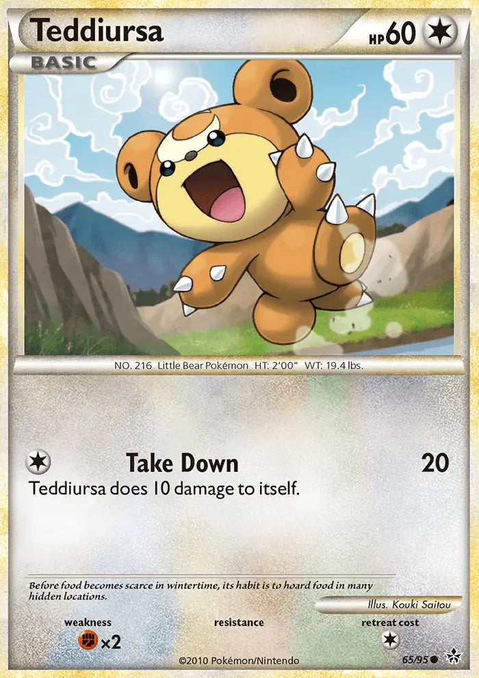 Teddiursa 65 Unleashed Pokesingles