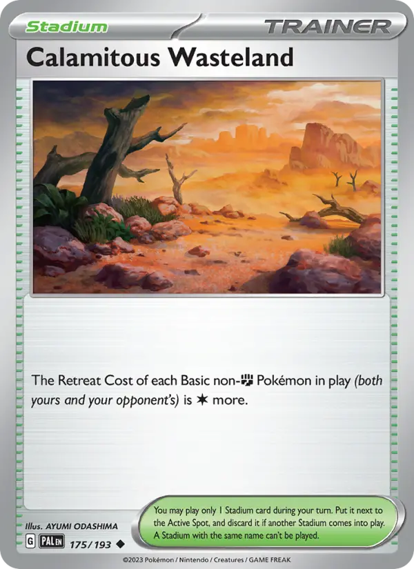 Calamitous Wasteland 175 Paldea Evolved Pokesingles