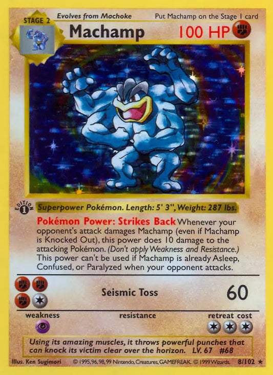 Machamp 8 Base Set Pokesingles