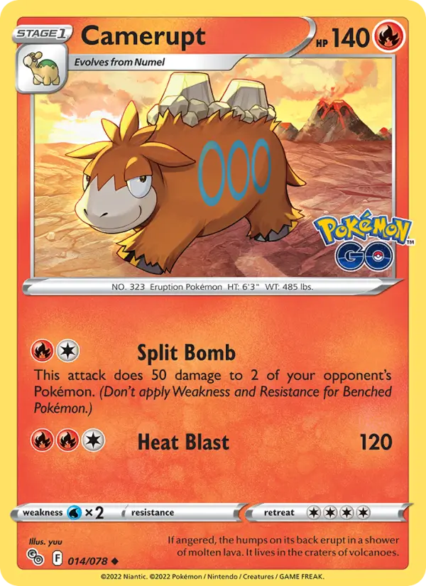 Camerupt 14 Pokémon GO Pokesingles