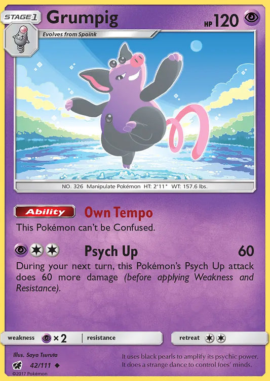 Grumpig 42 Crimson Invasion Pokesingles