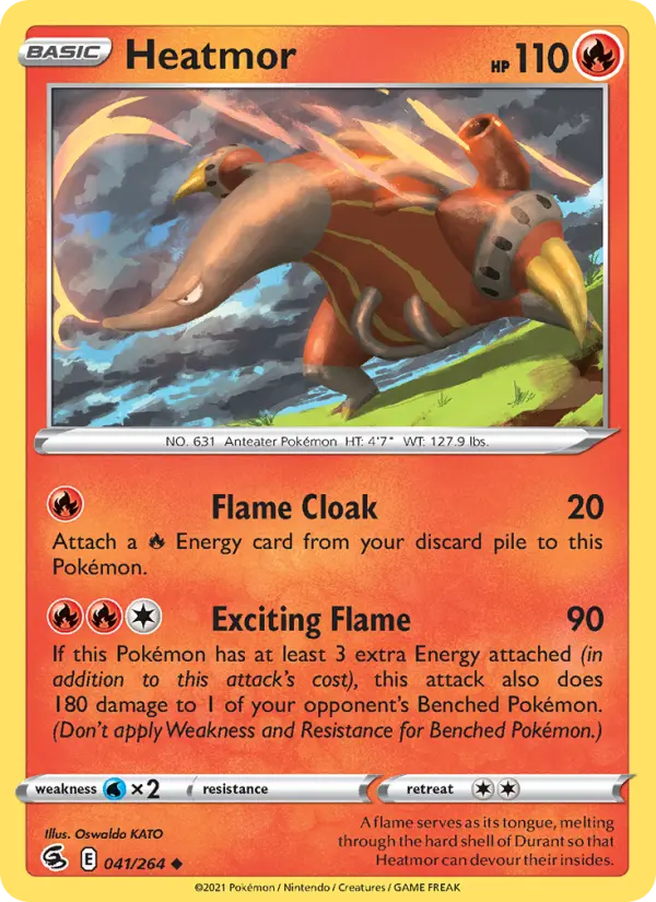 Heatmor 41 Fusion Strike Pokesingles
